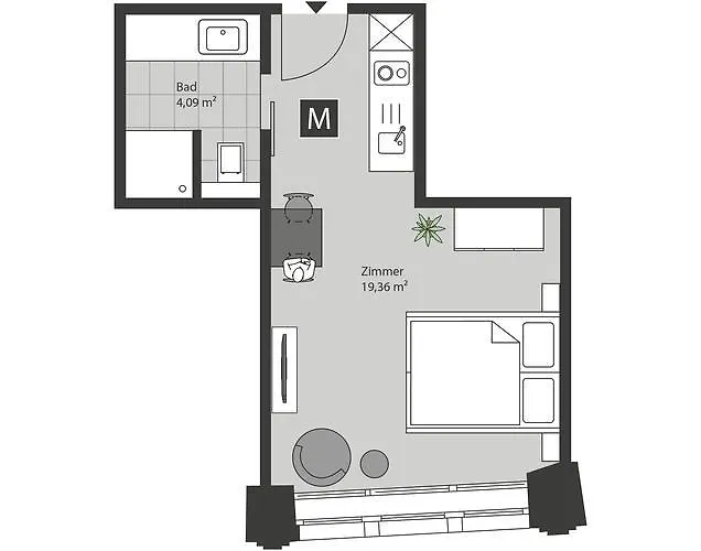 Ξενοδοχείο με διαμερίσματα Ueberfluss Serviced-apartments 4*